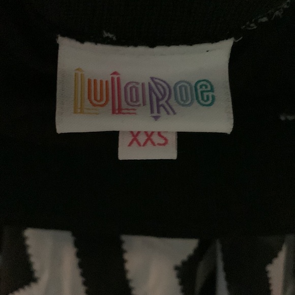 XXS Black & White Chevron LuLaRoe Lola Skirt - NWT - Picture 6 of 7